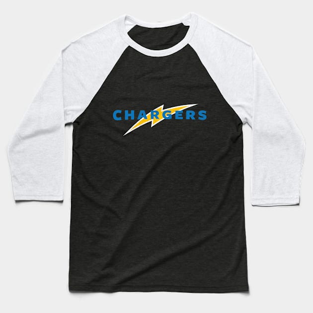 Los Angeles Chargers 4 by Buck Tee Baseball T-Shirt by Buck Tee